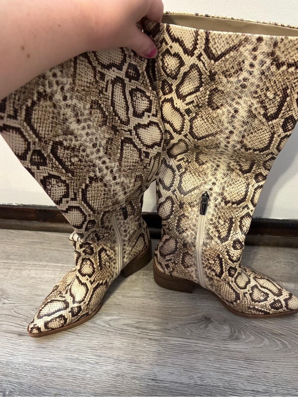 Vince Camuto snake print boots - Picture 11 of 16